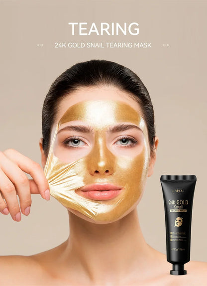 LAIKOU 24K Gold Snail Collagen Peel-Off Mask