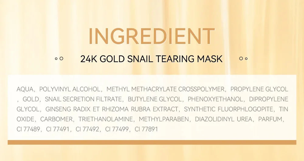 LAIKOU 24K Gold Snail Collagen Peel-Off Mask