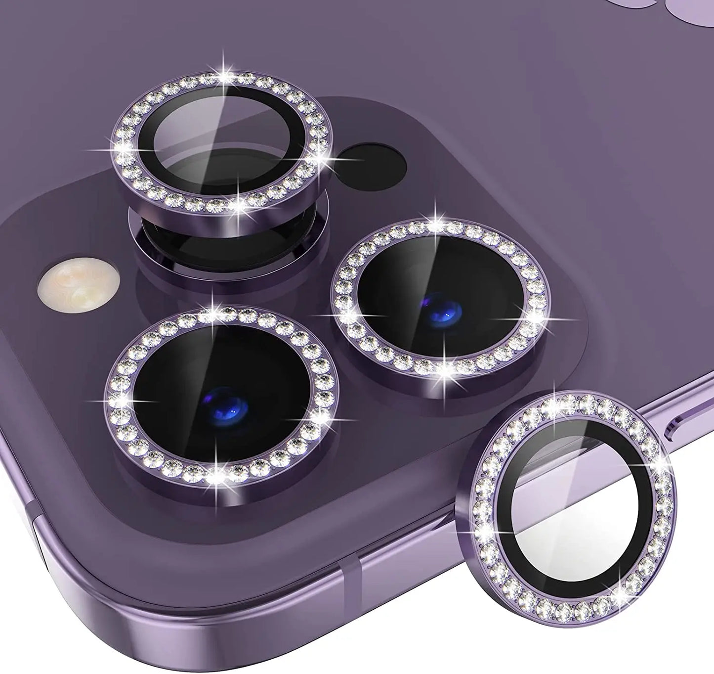 Glitter Diamond Rhinestone Camera Lens Protector for iPhone