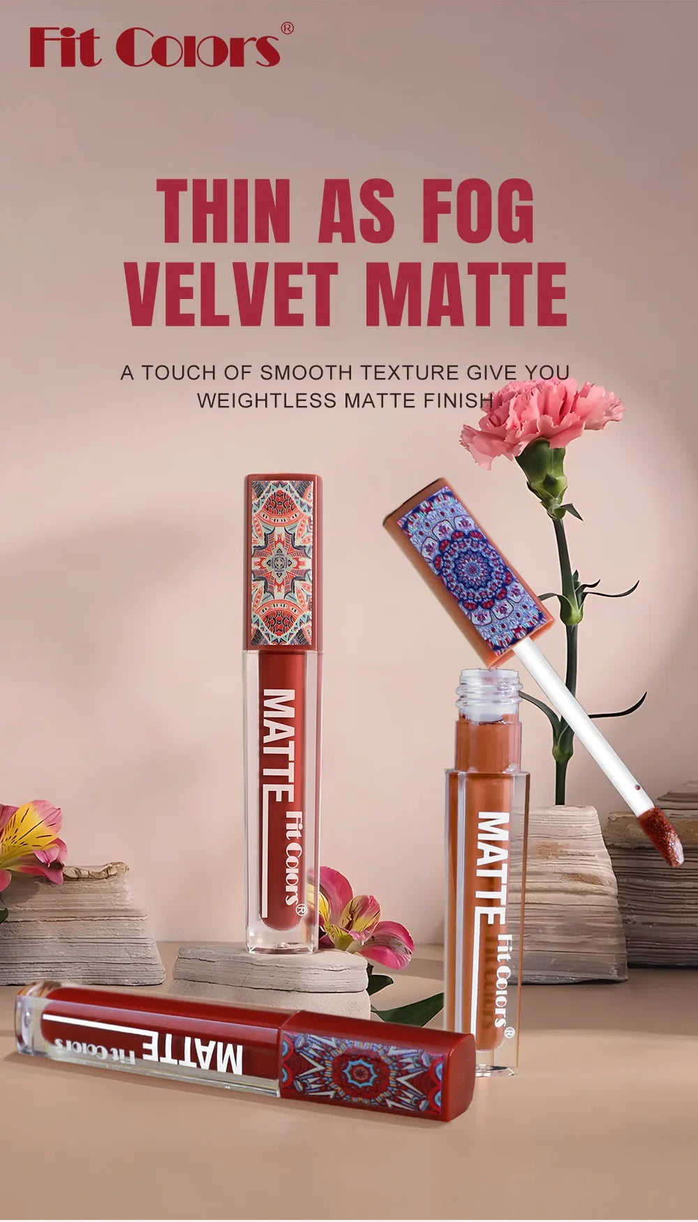 6 Colors Waterproof Liquid Lipstick