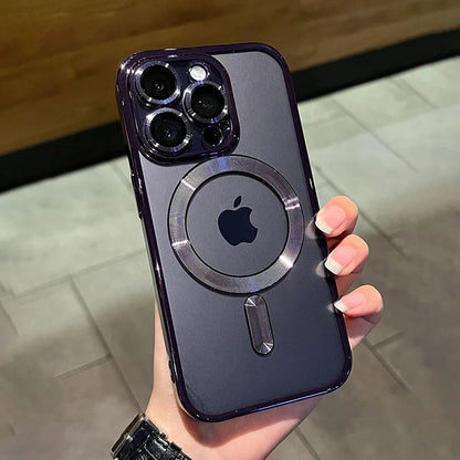 Luxury Magnetic MagSafe Clear Case for iPhone