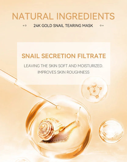 LAIKOU 24K Gold Snail Collagen Peel-Off Mask