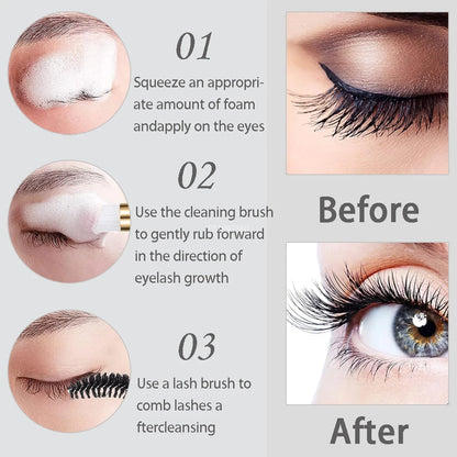 Mousse Eyelash Cleaning Kit