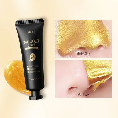LAIKOU 24K Gold Snail Collagen Peel-Off Mask