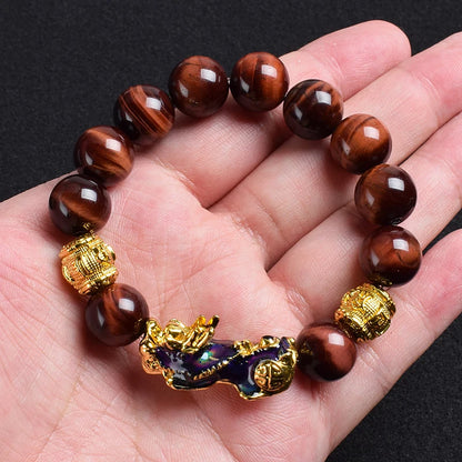 Tiger Eye Stone Beads Bracelet