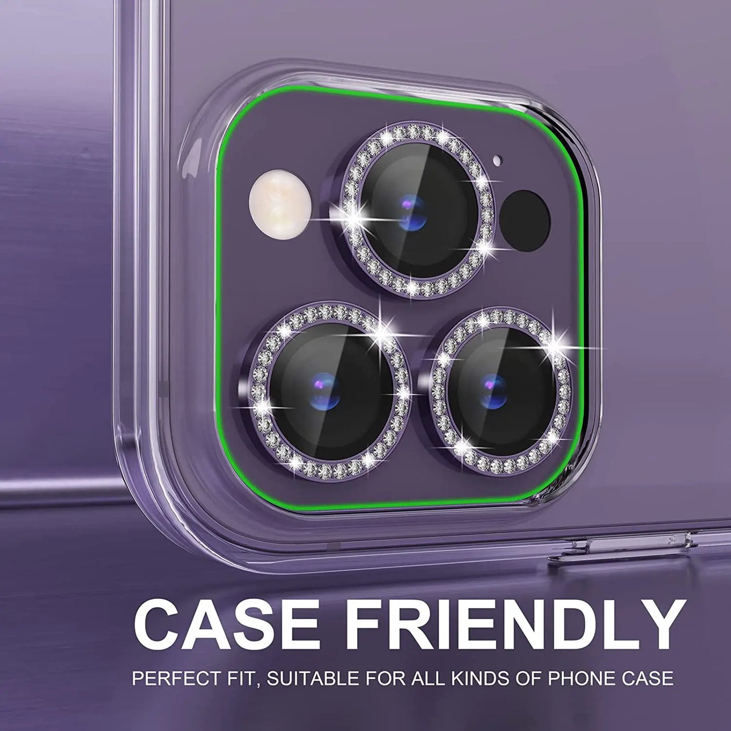 Glitter Diamond Rhinestone Camera Lens Protector for iPhone