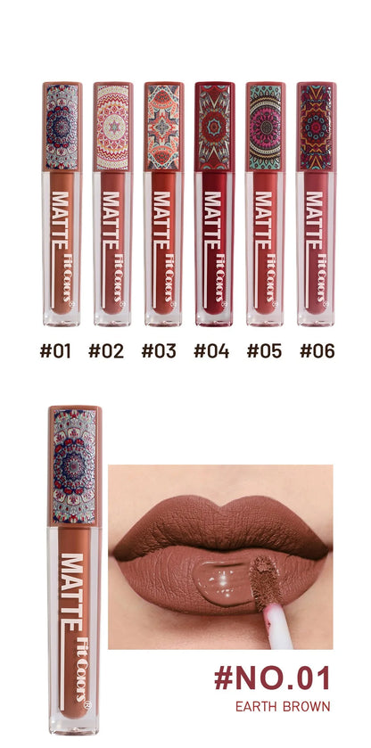 6 Colors Waterproof Liquid Lipstick