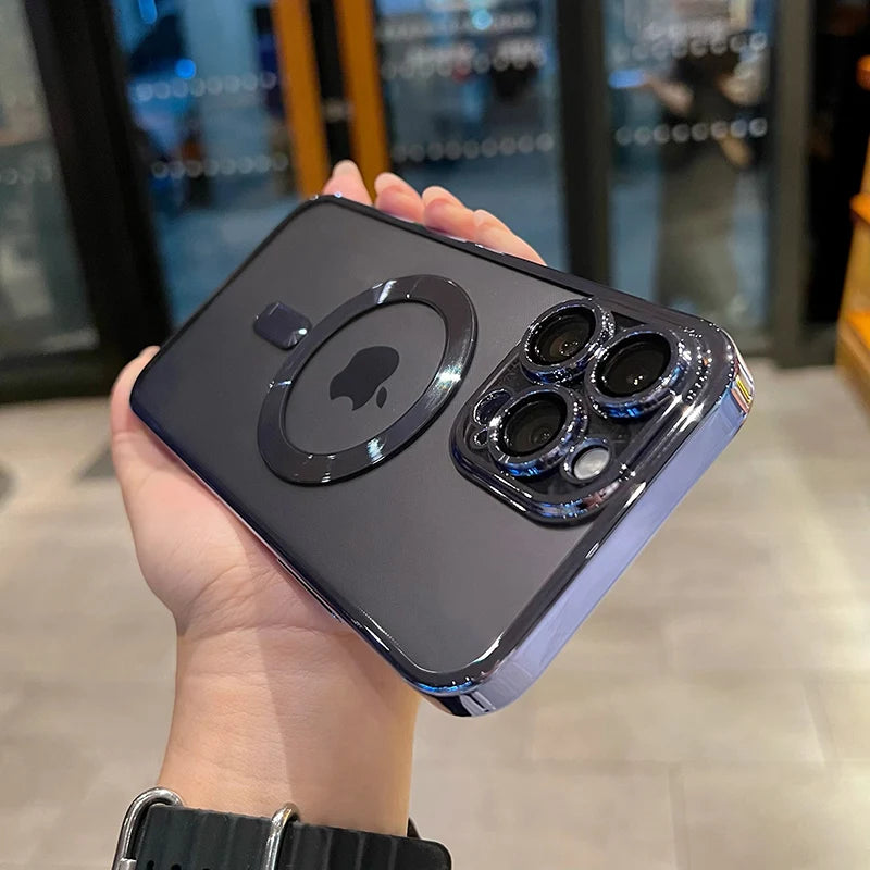 Luxury Magnetic MagSafe Clear Case for iPhone