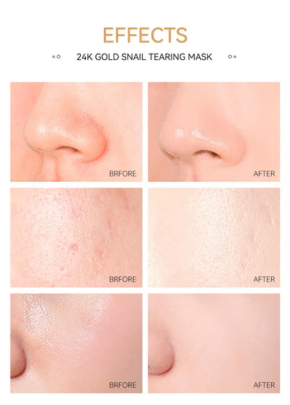 LAIKOU 24K Gold Snail Collagen Peel-Off Mask