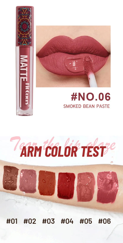 6 Colors Waterproof Liquid Lipstick