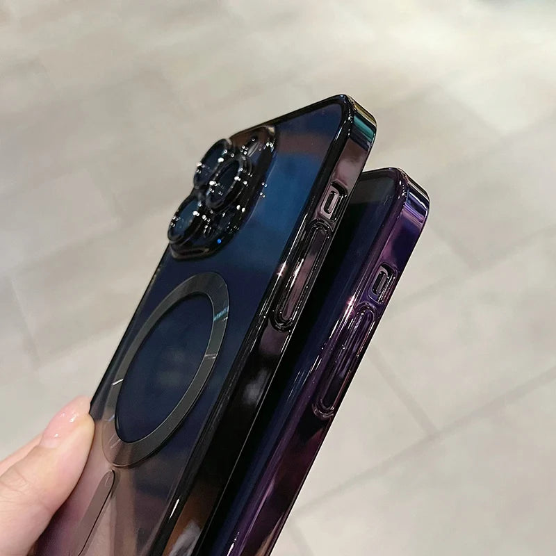 Luxury Magnetic MagSafe Clear Case for iPhone